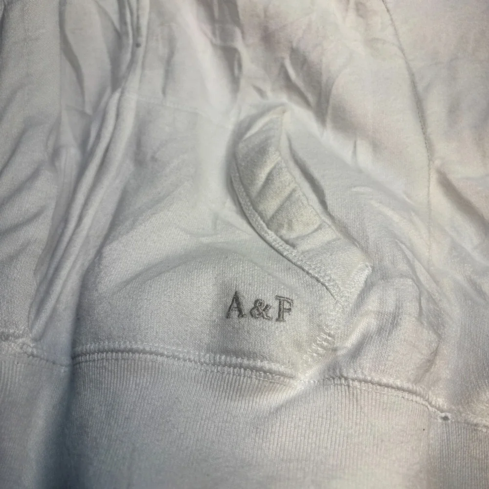 Abercrombie & Fitch Kids‎ Hoodie 13/14 Full Zip Pocket Casual Cozy Jacket White